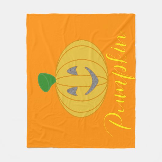 Pumpkin Fleecedecke (Vorderseite)
