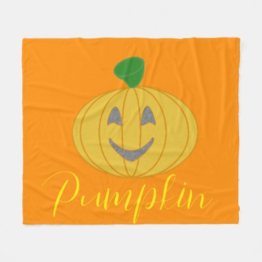 Pumpkin Fleecedecke (Vorderseite (Horizontal))