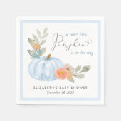 Pumpkin Floral Baby Boy Dusche Serviette (Vorderseite)