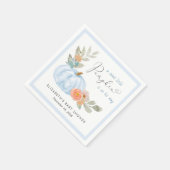 Pumpkin Floral Baby Boy Dusche Serviette (Ecke)