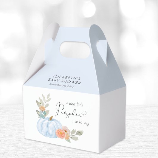 Pumpkin Floral Baby Boy Dusche Vielen Dank Geschenkschachtel