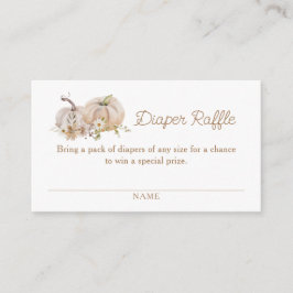 Pumpkin Floral Baby Dusche Windelwanne Begleitkarte