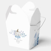 Pumpkin Floral Blue Lilac Baby Dusche Geschenkschachtel (Geöffnet)