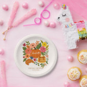 Pumpkin Floral Brautparty Paper Teller (Party)