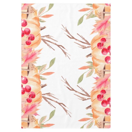 Pumpkin Floral Erntedank Tischdecke (Vorderseite)