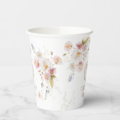 Pumpkin Floral Girl Babydusche Pappbecher (Links)