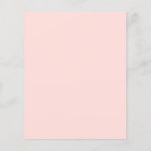 Pumpkin Floral Girl Virtual Baby Shower Einladung (Rückseite)