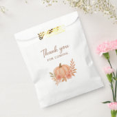 Pumpkin Floral Thank You For Coming Fall Favor Bag Geschenktütchen (Versiegelt)