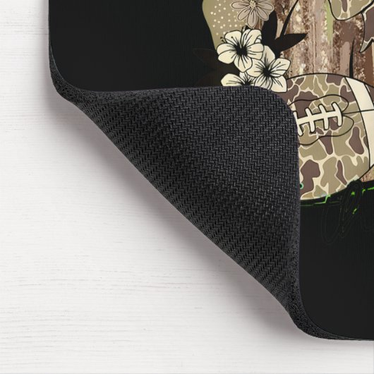 Pumpkin Football Western Retro Tis The Season Coun Mousepad (Ecke)