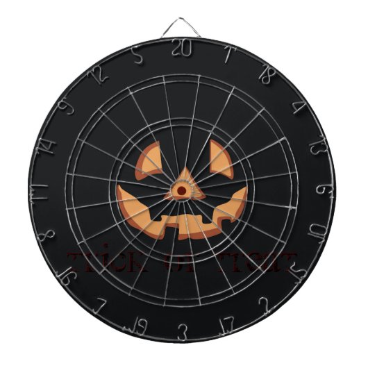 Pumpkin for Halloween in Black Dartscheibe (vorne)