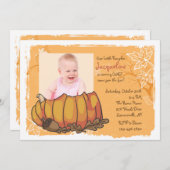 Pumpkin Foto Einladung (Vorne/Hinten)