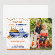 Pumpkin Foto Einladung