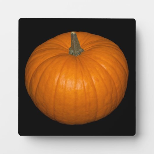 Pumpkin-Foto im schwarzen Hintergrund Fotoplatte (Vorderseite)