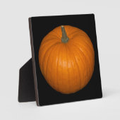 Pumpkin-Foto im schwarzen Hintergrund Fotoplatte (Vorderseite)