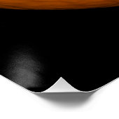 Pumpkin-Foto im schwarzen Hintergrund Poster (Ecke)