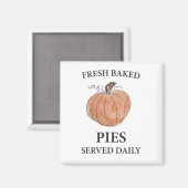 Pumpkin Fresh Baked Pies Art Magnet (Vorderseite/Rückseite)