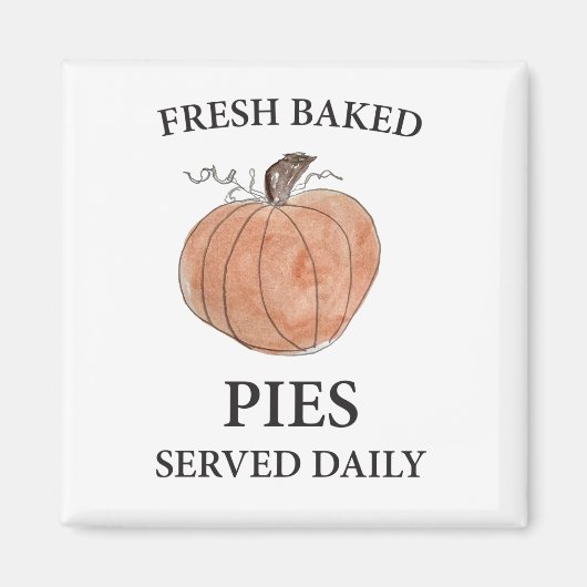 Pumpkin Fresh Baked Pies Art Magnet (Vorne)
