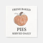 Pumpkin Fresh Baked Pies Art Serviette (Vorderseite)