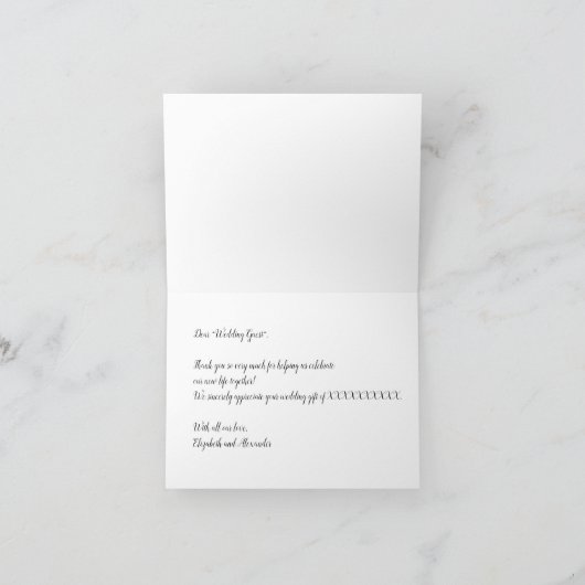 Pumpkin Fun / Erntedank Hochzeit Danke Karte (Innenseite)