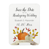 Pumpkin Fun/Erntedank Hochzeit /Save the Date Magnet (Vertikal)