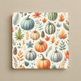 Pumpkin Fun Herbst Erntedank Orange Herbstlaub Post-it Klebezettel