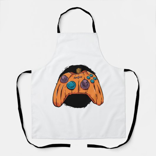 PUMPKIN GAMEPAD HALLOWEEN GAMING SCHÜRZE (Vorderseite)