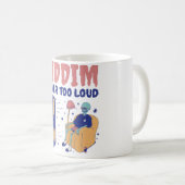 Pumpkin Gamer Lazy Halloween Kostüm Videogame Con Kaffeetasse (VorderseiteRechts)