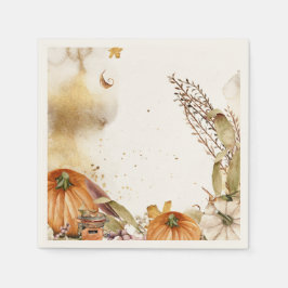 Pumpkin Garden Harvest Napkins Serviette