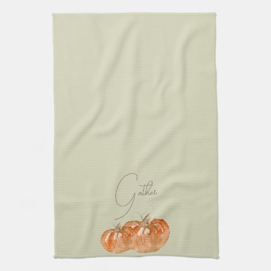 Pumpkin "Gather" Geschirrtuch (Vertikal)