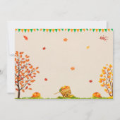 Pumpkin-Geburtstagseinladung Foto Fall Einladung (Rückseite)