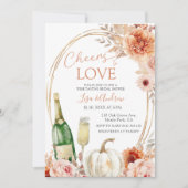 Pumpkin Gefallen an Liebe Elfenbeinküste Brautpart Einladung (Vorderseite)