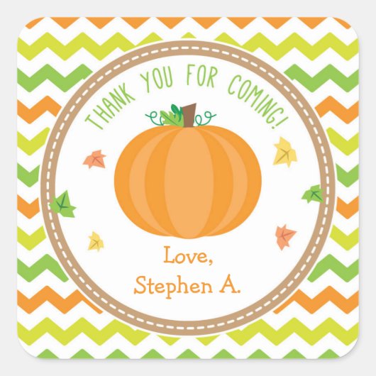 Pumpkin Gefälligkeitstags / Pumpkin Stickers (Vorderseite)