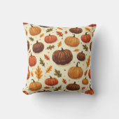Pumpkin gemusterte Kissen (Vorderseite)