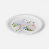 Pumpkin Gender offenbart rosa blauer Herbst Custom Pappteller (Schrägansicht)