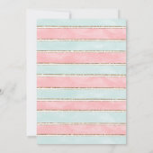 Pumpkin Gender Reveal Baby Shower Einladung (Rückseite)