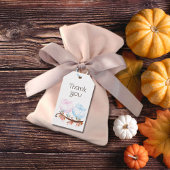 Pumpkin Gender Reveal Danke Geschenkanhänger