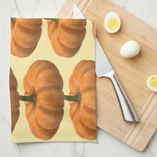 Pumpkin Geschirrtuch (Viertel Falte)