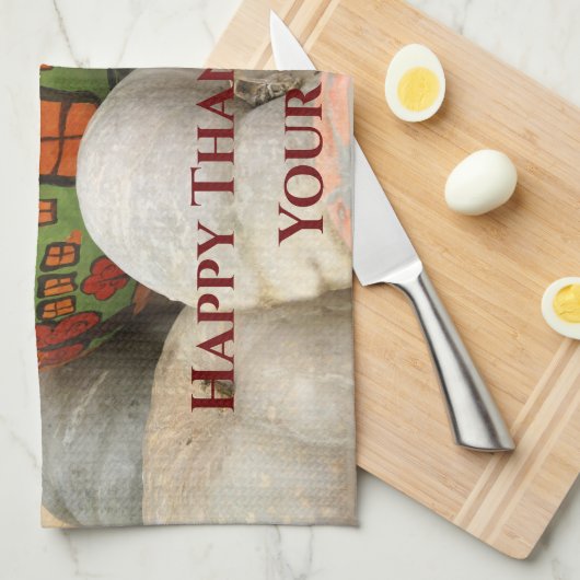 Pumpkin Geschirrtuch (Viertel Falte)