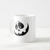 Pumpkin-Gesicht bestickt Kaffeetasse (Vorderseite Links)