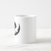Pumpkin-Gesicht bestickt Kaffeetasse (Mittel)