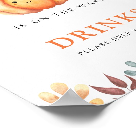 Pumpkin - Getränke helfen sich selbst Poster (Ecke)