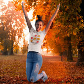 Pumpkin gewinnt immer Kürbis gegen Apfel-T - Shirt