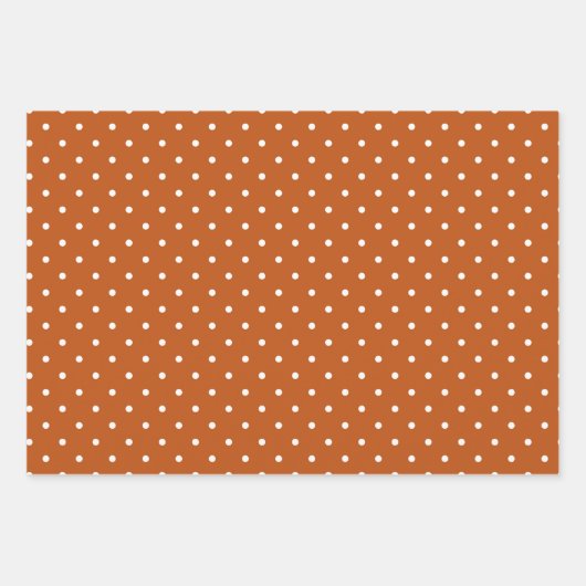 Pumpkin Gewürz 3 Koordiniert Herbst Herbst Geburts Geschenkpapier Set (Vorderseite 2)