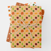 Pumpkin Gewürz 3 Koordiniert Herbst Herbst Geburts Geschenkpapier Set (Beispiel)