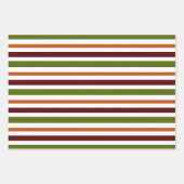 Pumpkin Gewürz 3 Koordiniert Herbst Herbst Geburts Geschenkpapier Set (Vorderseite 3)