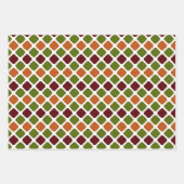 Pumpkin Gewürz 3 Koordiniert Herbst Herbst Geburts Geschenkpapier Set (Vorderseite)