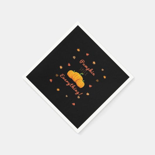 Pumpkin Gewürz Alles Design Classic Serviette (Ecke)