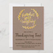 Pumpkin Gewürz Alles Erntedank Einladung (Vorderseite)