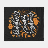 Pumpkin Gewürz alles Fleecedecke (Vorderseite (Horizontal))