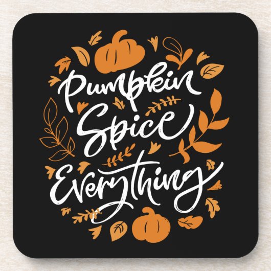 Pumpkin Gewürz alles Getränkeuntersetzer (Vorderseite)